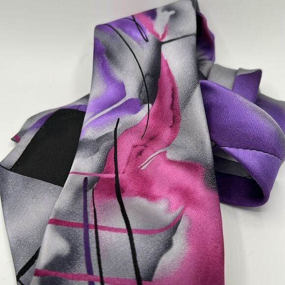 Jerry Garcia 100%Silk necktie; Collection Fifty Nine “ Poet Absorb the War”. - Picture 5 of 6